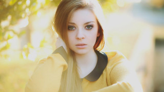 Eszter mattioni red hair blue 3 - red hair free wallpaper