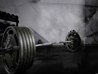 Barbell weight plate gym black - a barbell free wallpaper