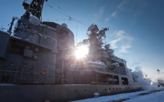 Large ship smoke sun constructivism - a large ship free wallpaper