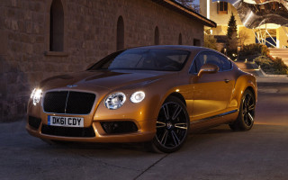 Golden bentley night lights cooper - luxury free wallpaper