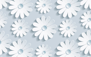 White flower shadow paper vector - paper free wallpaper