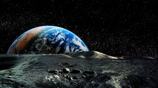 Earth moon starry background space - a view of the earth free wallpaper for desktop
