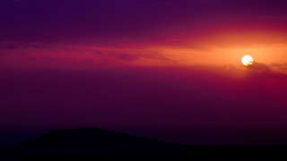 Sunset plane mountains mystical colors - mystical free wallpaper for desktop