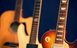 Two guitars baroque grunge blurry - eric peterson free wallpaper