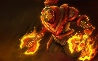 Fiery face tale flames battle - splash art free wallpaper for desktop