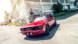 Red car street building trafficlight - farid mansour free wallpaper