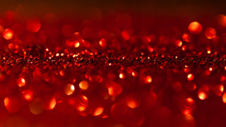 Red bokeh particles kinetic pointillism - chiharu shiota free wallpaper