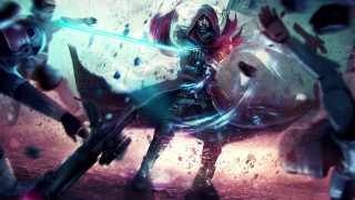 Woman horse demon sword fantasy - her hand and a demon free wallpaper