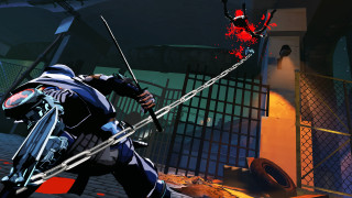 Man sword demon city fire - action painting free wallpaper