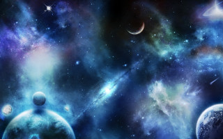 Space planet star man camera - the background and a man free wallpaper