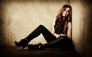 Gothic beautiful woman sitting highheels - high heel free wallpaper
