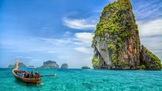 Boat rocks ocean group fishing - carl critchlow free wallpaper