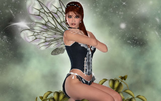 Butterfly wings fantasy astronaut night - fantasy style free wallpaper