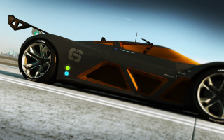 Futuristic car cityscape 3d render - a futuristic car free wallpaper