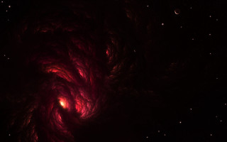Red spiral space star bright - the dark sky free wallpaper