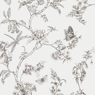 Butterfly flowers black white background - background free wallpaper for tablet