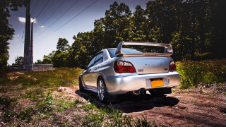 Silver car forest road lens - a dirt road next free wallpaper