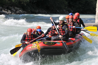 Raft white water rapids group - avgust černigoj free wallpaper