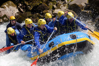 Raft adventure water sport group - avgust černigoj free wallpaper
