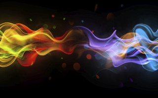 Colorful smoke black background flame - triadic free wallpaper for desktop