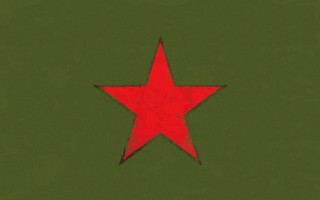 Red star green grungy constructivism - a red star free wallpaper