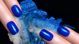 Blue manicure glitter spongy galaxy - the other hand free wallpaper for desktop