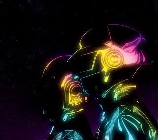 Neon man space cyberpunk astronaut - a neon light free wallpaper