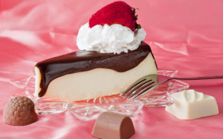 Pastel cake strawberry fork chocolate - decadent free wallpaper