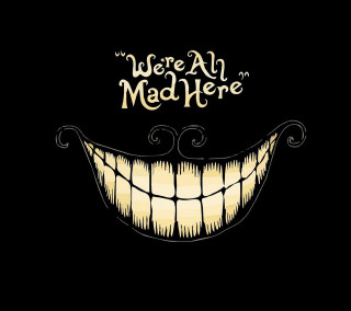 Creepy smile were all mad - face free wallpaper for tablet