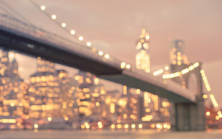 Blurry bridge city lights bokeh - daniel lieske free wallpaper