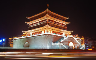 Tower cityscape bridge architecture night - a tower free wallpaper for desktop