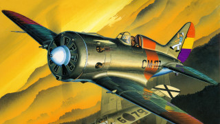 Fighter plane woman man explosion - chesley bonestell free wallpaper