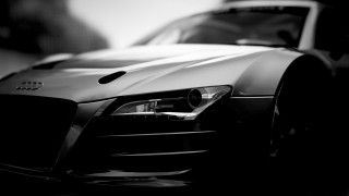 Black white car hood up - a hood free wallpaper