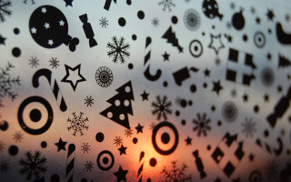 Snowflake star dawn flag magical - naive art free wallpaper