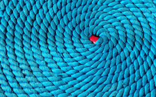 Red blue yarn swirly generative - a red object free wallpaper