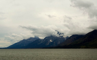 Boat mountains clouds sky ocean - andreas gursky free wallpaper