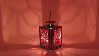 Red lantern candle shadow pink - ambient lighting free wallpaper