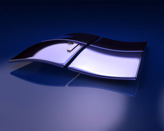 Shiny metal object blue background 5 - shiny free wallpaper