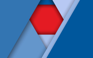 Red blue abstract hexagon stripe - hexagonal free wallpaper for desktop