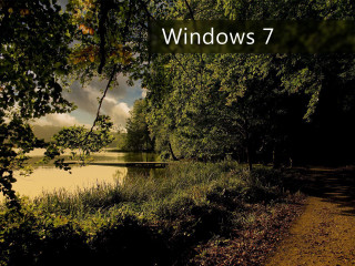 River path trees windows 7 - it in front free wallpaper for desktop