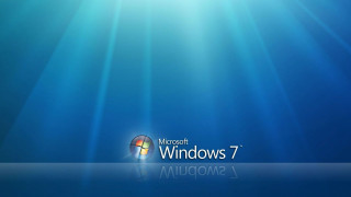 Desktop computer windows7 logo sunshine - a desktop computer free wallpaper