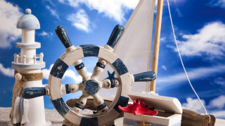 Boat wheel red shoe sailboat - a red shoe free wallpaper