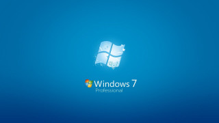Blue background windows7 logo blue 2 - the window 7 logo free wallpaper