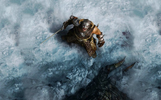 Alligator spear diver armor epic - wet free wallpaper