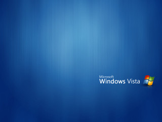 Blue background windows vista logo 2 - isometric view free wallpaper