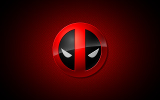 Deadpool red black white eyes - a red circle free wallpaper for desktop