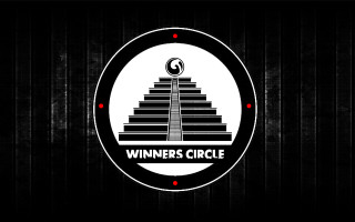 White circle black red logo - a pyramid free wallpaper