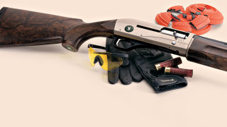 Gun gloves orange rubber assemblage - a pair free wallpaper