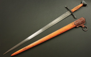 Two knives wooden handles metal - sharp foccus ilustration free wallpaper