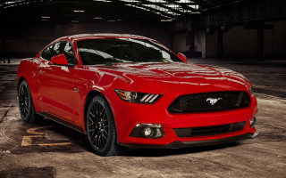 Red mustang garage black roof - a black roof free wallpaper